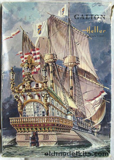 Heller 1/200 Spanish Galleon (Galion) 1600, 835 plastic model kit